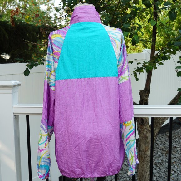 Vintage 80s windbreaker jacket - Picture 3 of 4